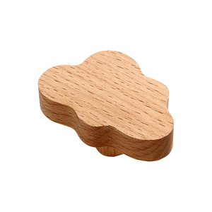 Poignées de meuble en bois massif en forme d'animal pour chambres d'enfants, design minimaliste et écologique - Product Image 4