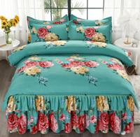 Made in china gonna da letto in cotone all'ingrosso a buon mercato con copripiumino set di 4 pezzi per letto