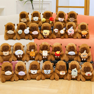 Peluche Capybara Marron, Cadeau Idéal pour la Maison, Convient aux Garçons <span class=keywords><strong>et</strong></span> aux Filles, Peluche Capybara Super Douce, Peluche Capybara Anti-Stress - Product Image 1