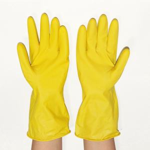 Suncend Gants de ménage doublés en <span class=keywords><strong>latex</strong></span> jaune 40 grammes taille S/M/L/XL - Product Image 2