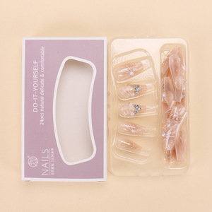 Plaques à ongles artisanales haut de gamme style Instagram, motif papillon ciel étoilé, perles, pour filles branchées - Meilleures ventes - Product Image 3