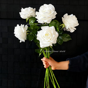 جودة عالية لمسة حقيقية اللاتكس الأبيض الجذعية واحدة 11 Dia 50 ديكور الزفاف عيد الميلاد - Product Image 2