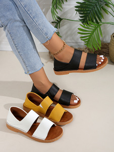Sandali Estivi da Spiaggia per Donna, Vendita Diretta dalla Fabbrica, Impermeabili, Alla Moda, Comodi, Antiscivolo, Suola Morbida, Modello Piatto - Product Image 4