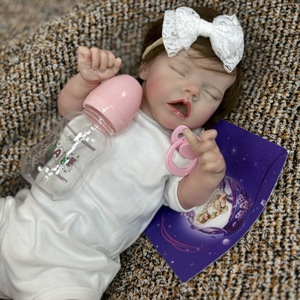 Poupées de bébé reborn en silicone réalistes de 40 cm, poupées de bébé reborn en silicone réalistes comme la vraie vie - Product Image 3