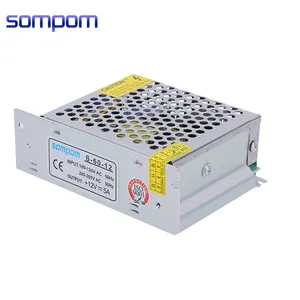 Guangdong 12 V 5A 60 W AC à DC Alimentation LED Transformateur de Bande CE RoHS ISO9001