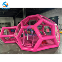 Casa de Brinco Inflable Transparente de 13 pies para Niños, Carpa de Juegos al Aire Libre con Domos, Carpa Inflable con Forma de Globo