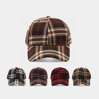 Nouvelle Casquette de Baseball à Carreaux Tendance pour Femme – Style Vintage Décontracté pour l'Automne et l'Hiver, Idéale pour les Activités de Plein Air et le Shopping, Protection Solaire