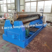 LONGSHENG-máquina de laminación mecánica de metal, máquina de laminación parabólica de 3 placas de rodillo