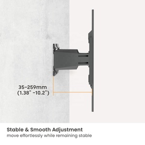ขายึดทีวีแบบ Heavy-Duty Ultra-Slim ขนาด <span class=keywords><strong>100</strong></span> นิ้ว รองรับ OEM ODM ปรับได้ทุกทิศทาง ผลิตจากเหล็กและพลาสติก สำหรับทีวีขนาด 50 ถึง <span class=keywords><strong>100</strong></span> นิ้ว รองรับ <span class=keywords><strong>VESA</strong></span> สูงสุด 800x600 - Product Image 2