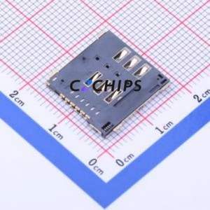 SMO-1560-P7 SIM Card Connector SMD Connector Self-Return Type Micro SIM Card Card Holder 1.5mm - Product Image 2