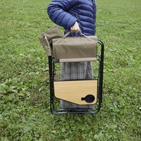 Chaise de Réalisateur Pliante Légère en Acier Moderne pour Camping en Plein Air avec Table Latérale pour Utilisation au Parc et à l'École