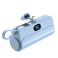 2025 produits électroniques 5000mAh haute capacité ODM câble intégré randonnée chargeur Portable batterie Pack petites Mini banques d'alimentation