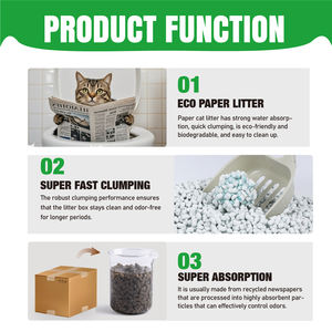 MRC Premium yüksek emici % kedi kumu koku giderme tozsuz kağıt kedi kumu - Product Image 3