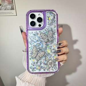 Funda protectora para teléfono con purpurina brillante de 3 capas para Huawei Honor 400 Lite <span class=keywords><strong>Play</strong></span> 9A 2024 Magic 7 Lite 5G X6C - Product Image 4