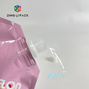 Sac d'emballage alimentaire en gelée de qualité alimentaire personnalisé, avec impression sur écran, résistant à l'humidité, avec bec verseur et fermeture éclair, forme personnalisée, pour shampoing pour cheveux - Product Image 2