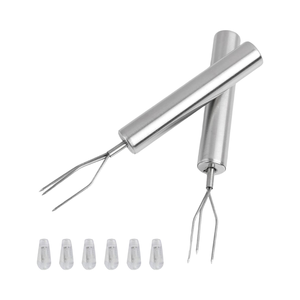 Annlpoy, 1 pieza, tenedores sostenibles <span class=keywords><strong>de</strong></span> acero inoxidable para patatas, brochetas Trident elegantes robustas para verduras, barbacoas, Manual <span class=keywords><strong>de</strong></span> lavado a mano - Product Image 1