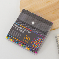 Ensemble de stylos marqueurs à encre plastique à base d'eau avec logo personnalisé, 12 à 100 couleurs, pointe fine de 0,4 mm, stylo de dessin, stylo de signature personnalisé