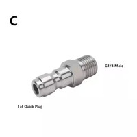 OnniLuLu 4000PSI 1/4 ensemble de coupleur de connecteur rapide pour le nettoyage de voiture adaptateur de canon à mousse de neige en laiton femelle
