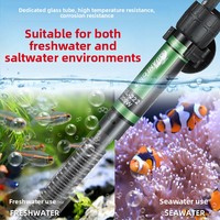 Chauffe-eau submersible pour aquarium, thermostat réglable, verre anti-explosion, pour aquarium de poissons, aquarium de tortues, tige chauffante 25W
