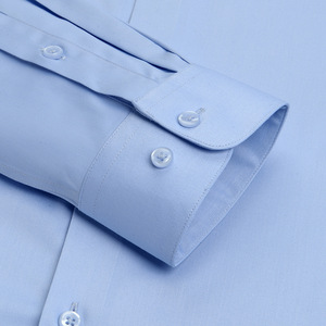 Vestido de negocios Camisa de hombre Transpirable Casual <span class=keywords><strong>Material</strong></span> de fibra de bambú Color sólido Manga larga Camisa delgada para hombres jóvenes - Product Image 5