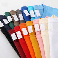 Nouveau style T-shirt surdimensionné en coton lourd 100% 200 g/m², coupe ample, vintage, respirant, avec logo personnalisé, tricoté, imprimé, haute qualité pour homme