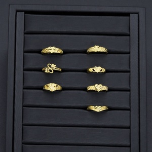 Anillos de Eternidad Clásicos JXX de Latón Chapado en Oro de 24K para Mujer, Joyería de Moda - Product Image 3