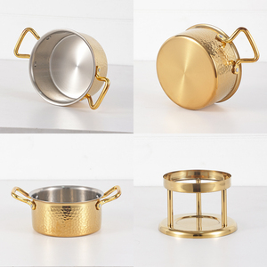 Khách sạn thép không gỉ rượu bếp đặt lẩu với nắp thực phẩm nóng lên & chafing món ăn cho phục vụ & Tiệc chiêu đãi - Product Image 5