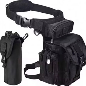 Free Sample Tactical Outdoor Motorcycling Hiking Traveling Drop Leg casual bag Pack <b>Water</b> <b>Bottle</b> Fishing Tool Pouch - Product Image 1