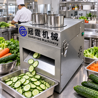 Elektrische groentesnijmachine Commerciële aardappel-wortel-komkommer-zoete aardappel-radijs snijmachine voor restaurantkeuken