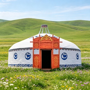 Nouvelle arrivée : <span class=keywords><strong>yourte</strong></span> mongole toutes saisons, tente 4 saisons à forte durabilité, vente de yourtes mongoles pour hébergement en plein air - Product Image 2