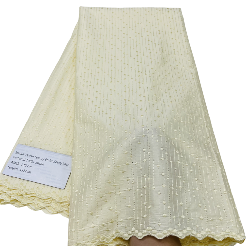 Embroidery Polish Cotton Lace 100% Cotton, Rhinestones