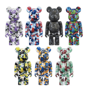 Oso de oro negro oso violento chapado transparente Lago Verde <span class=keywords><strong>Chiaki</strong></span> Bearbrick 400% figuras de juguete de oso de resina - Product Image 3