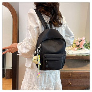 Girls Solid Color School Backpack Large Capacity Zipper Daypack for Student Campus & Daily Travel Wholesale - Product Image 5