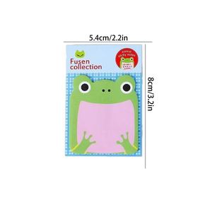 Kawaii Cartoon Animal Sticky Notes Cute Self-Adhesive Kraft Paper <b>Memo</b> <b>Pads</b> Portable Writing Art Stationery for School for - Product Image 2