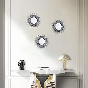 Décoration <span class=keywords><strong>murale</strong></span> en verre <span class=keywords><strong>miroir</strong></span> doré nordique chambre salon ensemble moderne décoration de luxe autres accents muraux pour la maison décoration artistique pour la maison - Product Image 5