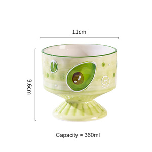 Canecas de Cerâmica Criativas Europeias Pintadas à Mão com Desenhos Animados, Sem Alça, Seguras para Lava-Louças, Presentes Corporativos, Chá, Leite de Grau Alimentício - Product Image 3