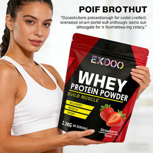 אבקת חלבון מי גבינה מבודד למבוגרים, תוסף תזונה ספורטיבית, 50 גרם+ חלבון, צמיחת שרירים, תוויות ניתנות להתאמה אישית - Product Image 4