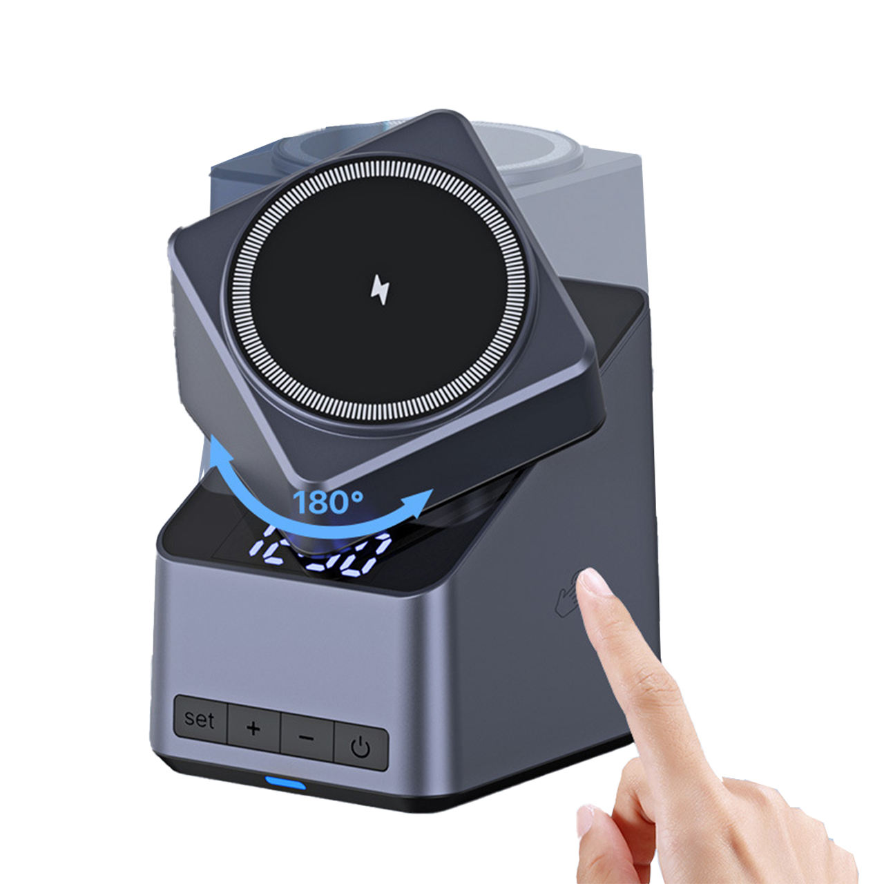 4-in-1 Magnetic Wireless Charger Stand | 15W Fast Charging Station for iPhone 16 Pro Max - KUWAIT