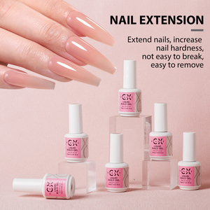 Chiodo all'ingrosso trasparente gelatina di latte liquido Gel UV personalizzato etichetta privata Nail <span class=keywords><strong>Builder</strong></span> Extension Gel <span class=keywords><strong>Builder</strong></span> In una bottiglia - Product Image 6
