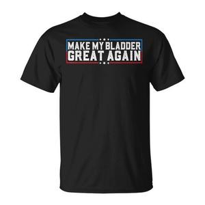 Camiseta Make My Bladder Great Again para adultos, unisex, de manga corta, cuello redondo, estampada en serigrafía, promocional - Product Image 1