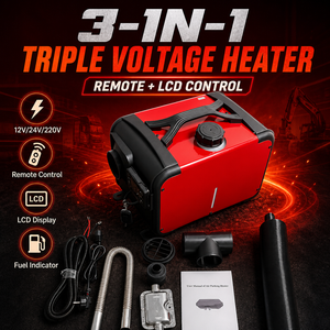 Chauffage de cabine diesel 5KW à <span class=keywords><strong>prix</strong></span> d'usine 12V/24V/220V, chauffage de stationnement pour camping-cars, caravanes, <span class=keywords><strong>bus</strong></span> AC/<span class=keywords><strong>VW</strong></span>, modèle tout-en-un en aluminium - Product Image 2