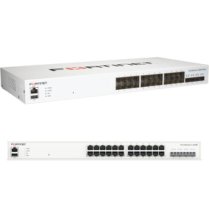 Commutateur réseau géré Fortinet <span class=keywords><strong>FortiSwitch</strong></span> FS-<span class=keywords><strong>424E</strong></span>-<span class=keywords><strong>FIBER</strong></span> 24 ports Gigabit fibre avec 4 ports SFP+ 10GE, couche 2/3 - Product Image 3