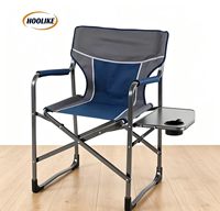 Chaise de camping de haute qualité, moderne, légère et portable, chaise de réalisateur avec table latérale pour les fêtes en plein air, la pêche et le camping