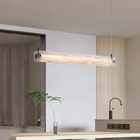 Lustre suspendu en verre de style italien nordique, nuage, pour salle à manger, bar, longue bande