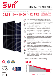 SUNPLUS, nuevo diseño, portátil, día y noche, panel solar bifacial de 700W, W - Product Image 4