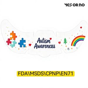 Tijdelijke tattoo-sticker met vlekkjes |   Autisme Bewustzijn Editie |   Gecertificeerd |   Bulk-aanpassing van evenementen - Product Image 5