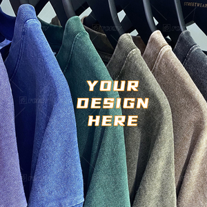 Camisetas personalizadas de alta calidad con estampado DTG, estilo casual urbano, holgadas, con estampado de goma y efecto lavado a la piedra, de diseñador, en stock. - Product Image 2