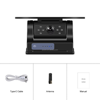 Caméra de recul Podofo pour voiture, vision nocturne, étanche, WiFi sans fil, magnétique, avec batterie solaire pour camping-car/camion