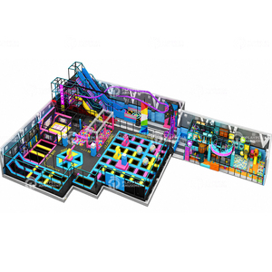 Parc d'attractions et d'aventure pour adultes et enfants, zone de jeux gonflables, trampolines, équipement de terrain de jeux intérieur, toboggans, jeux de saut, parc de trampolines - Product Image 5