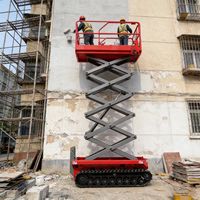 Plateforme élévatrice à ciseaux électrique à fonctionnement flexible, hauteur de plateforme personnalisable (0,9 m, 6 m, 8 m), pour travaux en hauteur